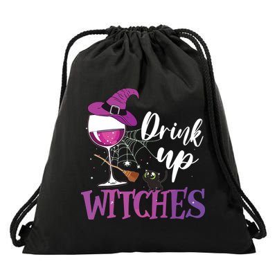 Drink Up Witches Wine Lover Drinking Halloween Costume Drawstring Bag