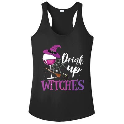 Drink Up Witches Wine Lover Drinking Halloween Costume Ladies PosiCharge Competitor Racerback Tank