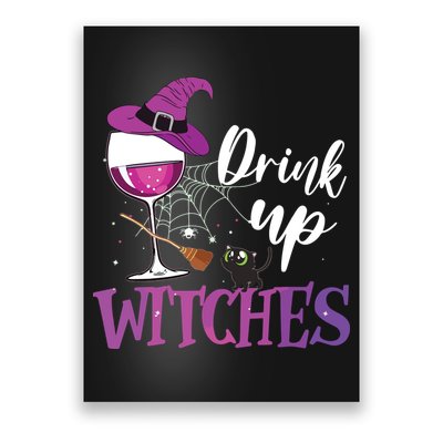 Drink Up Witches Wine Lover Drinking Halloween Costume Poster