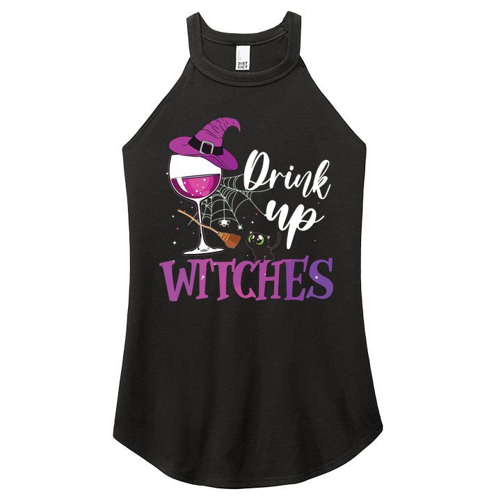 Drink Up Witches Wine Lover Drinking Halloween Costume Women's Perfect Tri Rocker Tank
