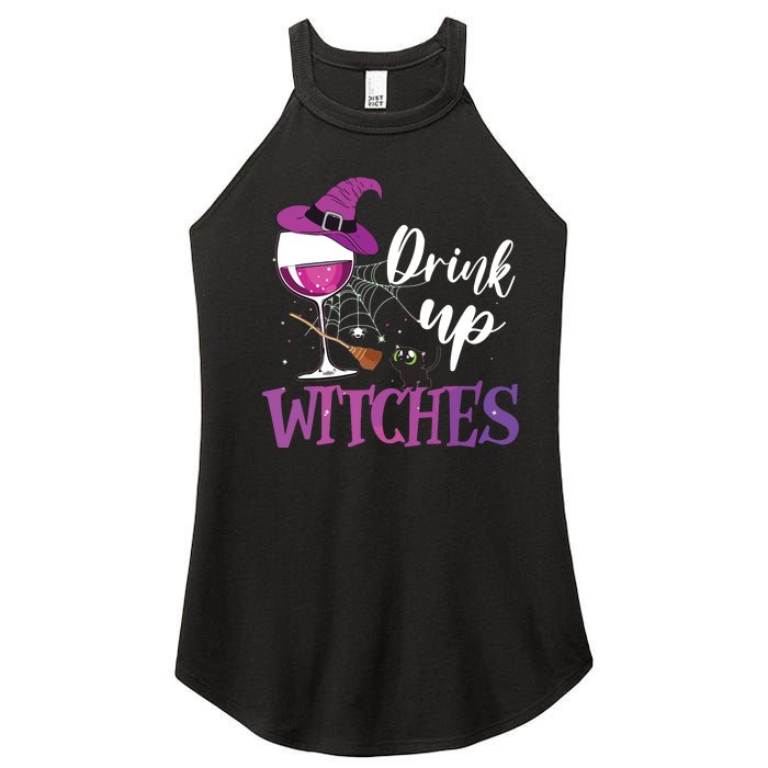 Drink Up Witches Wine Lover Drinking Halloween Costume Women’s Perfect Tri Rocker Tank