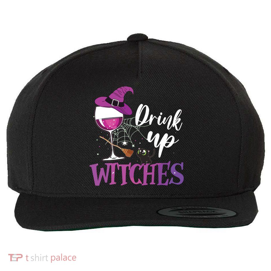 Drink Up Witches Wine Lover Drinking Halloween Costume Wool Snapback Cap