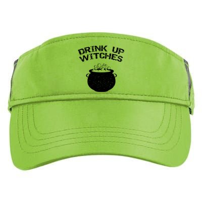 Distressed Up Witches Gift Adult Drive Performance Visor