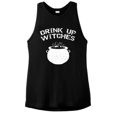 Distressed Up Witches Gift Ladies PosiCharge Tri-Blend Wicking Tank