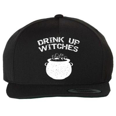 Distressed Up Witches Gift Wool Snapback Cap