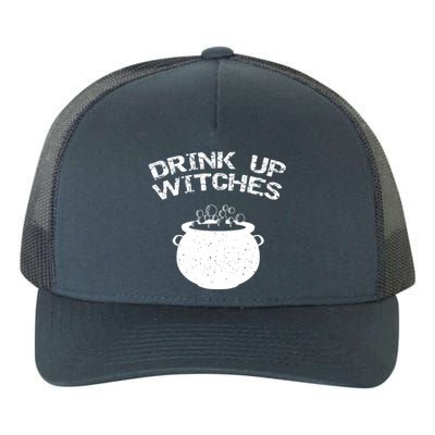 Distressed Up Witches Gift Yupoong Adult 5-Panel Trucker Hat