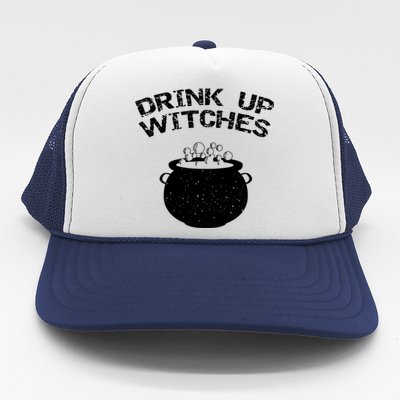 Distressed Up Witches Gift Trucker Hat