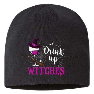 Drink Up Witches Wine Lover Drinking Halloween Costume Sustainable Beanie
