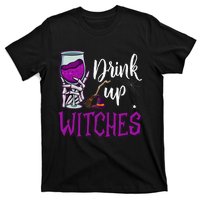 Drink Up Witches Wine Lover Drinking Halloween T-Shirt