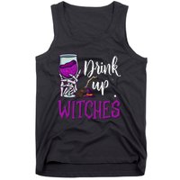 Drink Up Witches Wine Lover Drinking Halloween Tank Top