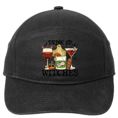 Drink Up Witches Halloween Witch Drinking Party Gift 7-Panel Snapback Hat