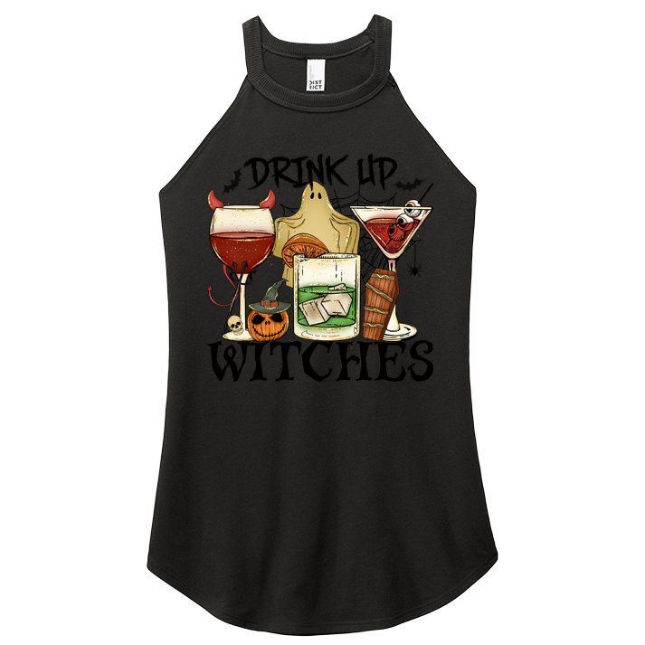 Drink Up Witches Halloween Witch Drinking Party Gift Women's Perfect Tri Rocker Tank