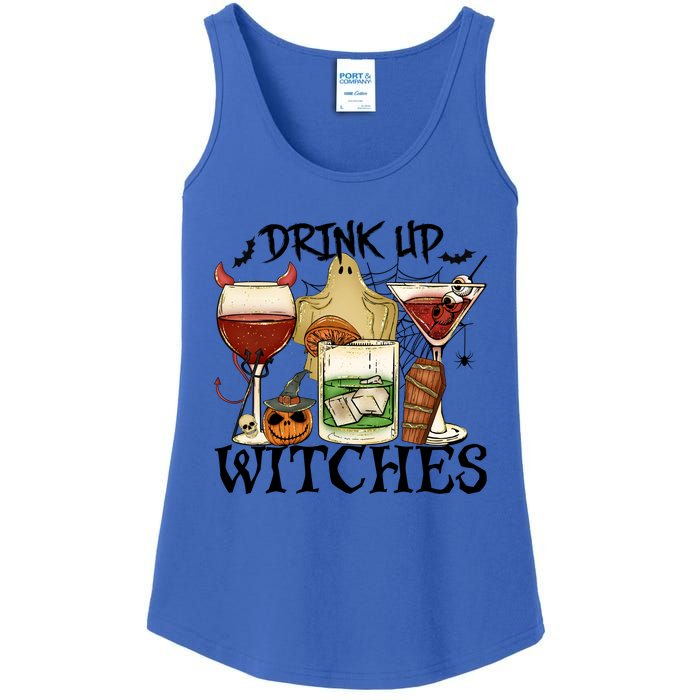 Drink Up Witches Halloween Witch Drinking Party Gift Ladies Essential Tank