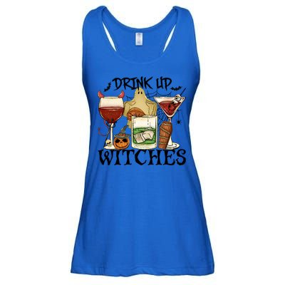 Drink Up Witches Halloween Witch Drinking Party Gift Ladies Essential Flowy Tank