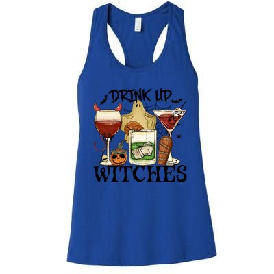 Drink Up Witches Halloween Witch Drinking Party Gift Women's Racerback Tank