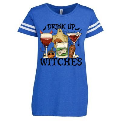 Drink Up Witches Halloween Witch Drinking Party Gift Enza Ladies Jersey Football T-Shirt