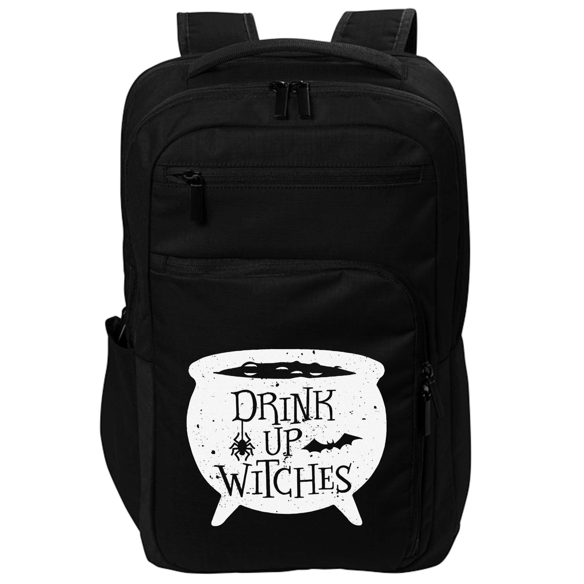 Drink Up Witches Funny Witch Cauldron Halloween Impact Tech Backpack