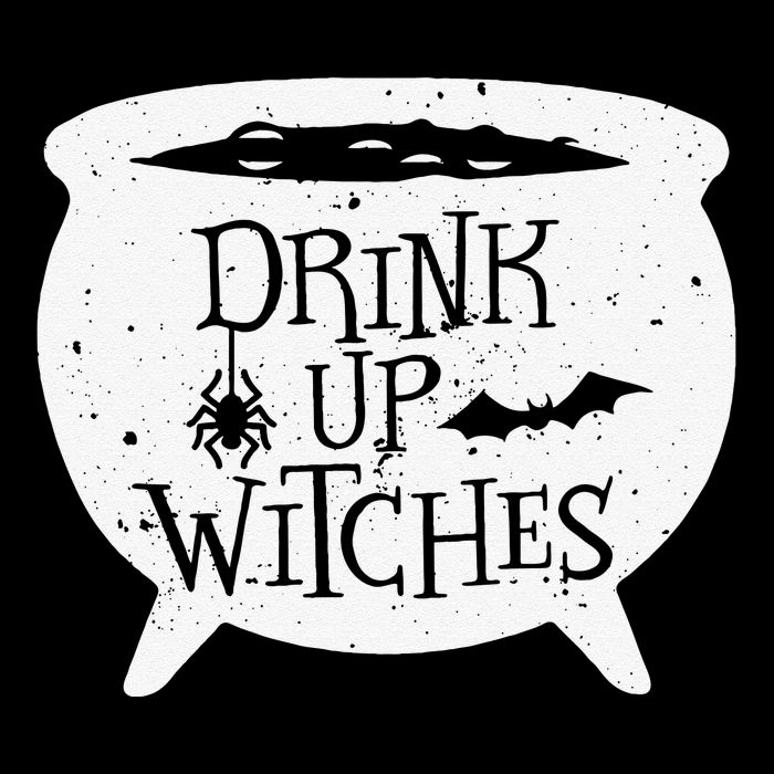 Drink Up Witches Funny Witch Cauldron Halloween Drawstring Bag