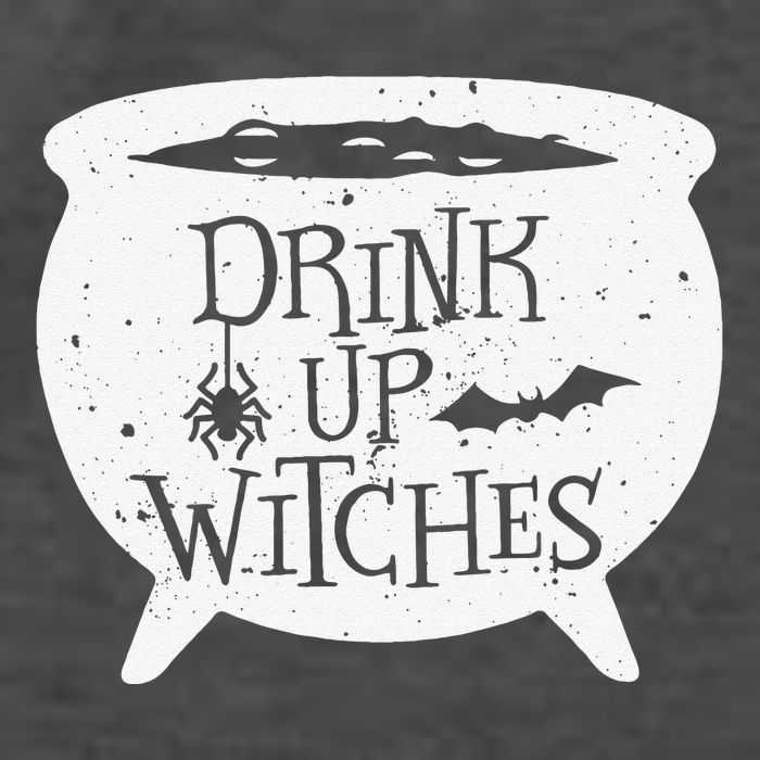 Drink Up Witches Funny Witch Cauldron Halloween Vector Backpack