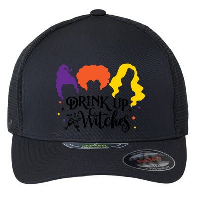 Drink Up Witches Halloween Hocus Spooky Flexfit Unipanel Trucker Cap