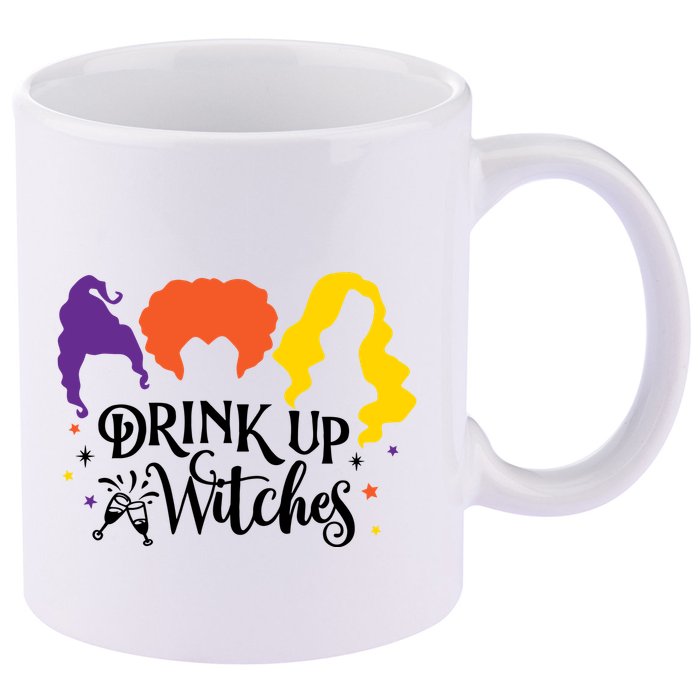 Drink Up Witches Halloween Hocus Spooky 11oz C Handle Ceramic Mug