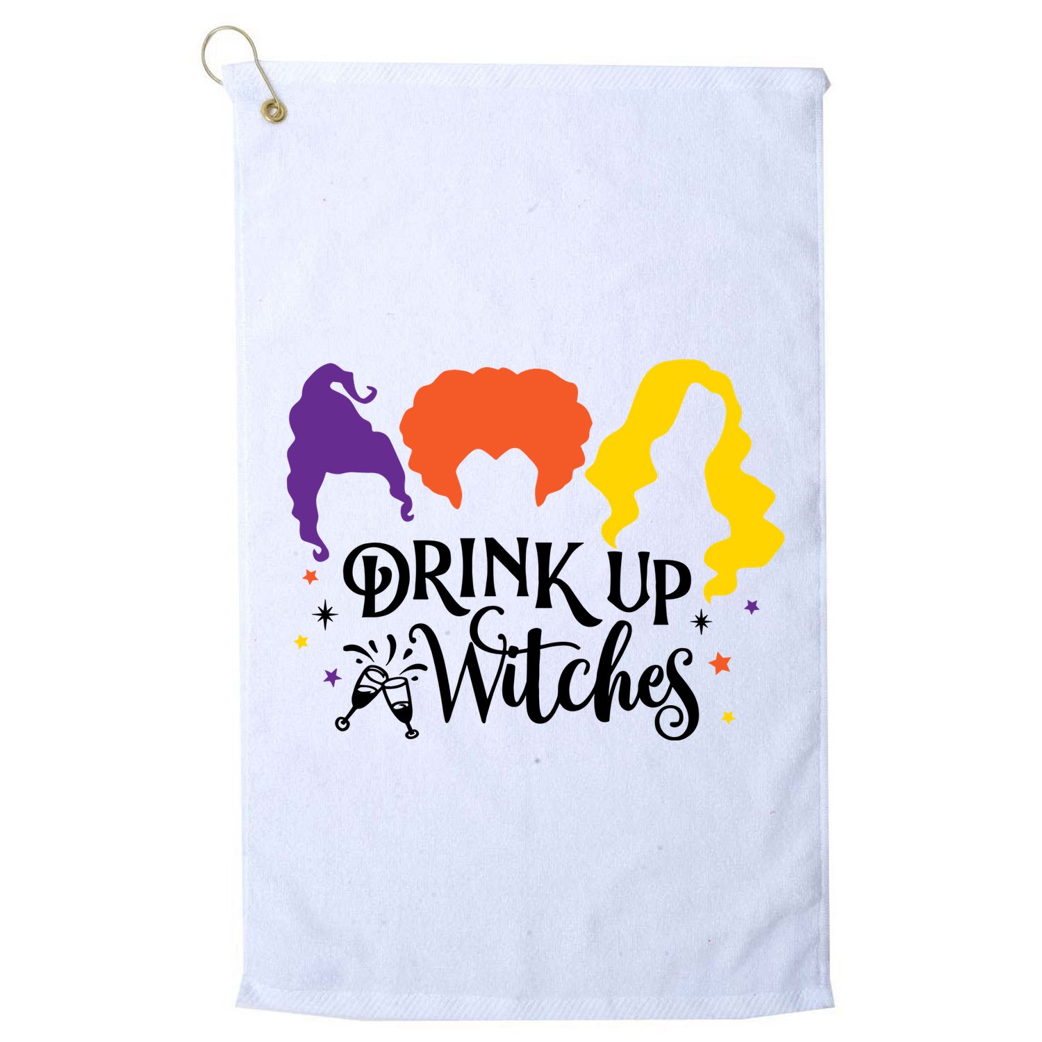 Drink Up Witches Halloween Hocus Spooky Golf Towel