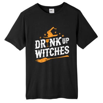 Drink Up Witches Funny Halloween Witch Drinking Wine Tall Fusion ChromaSoft Performance T-Shirt