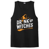 Drink Up Witches Funny Halloween Witch Drinking Wine PosiCharge Competitor Tank