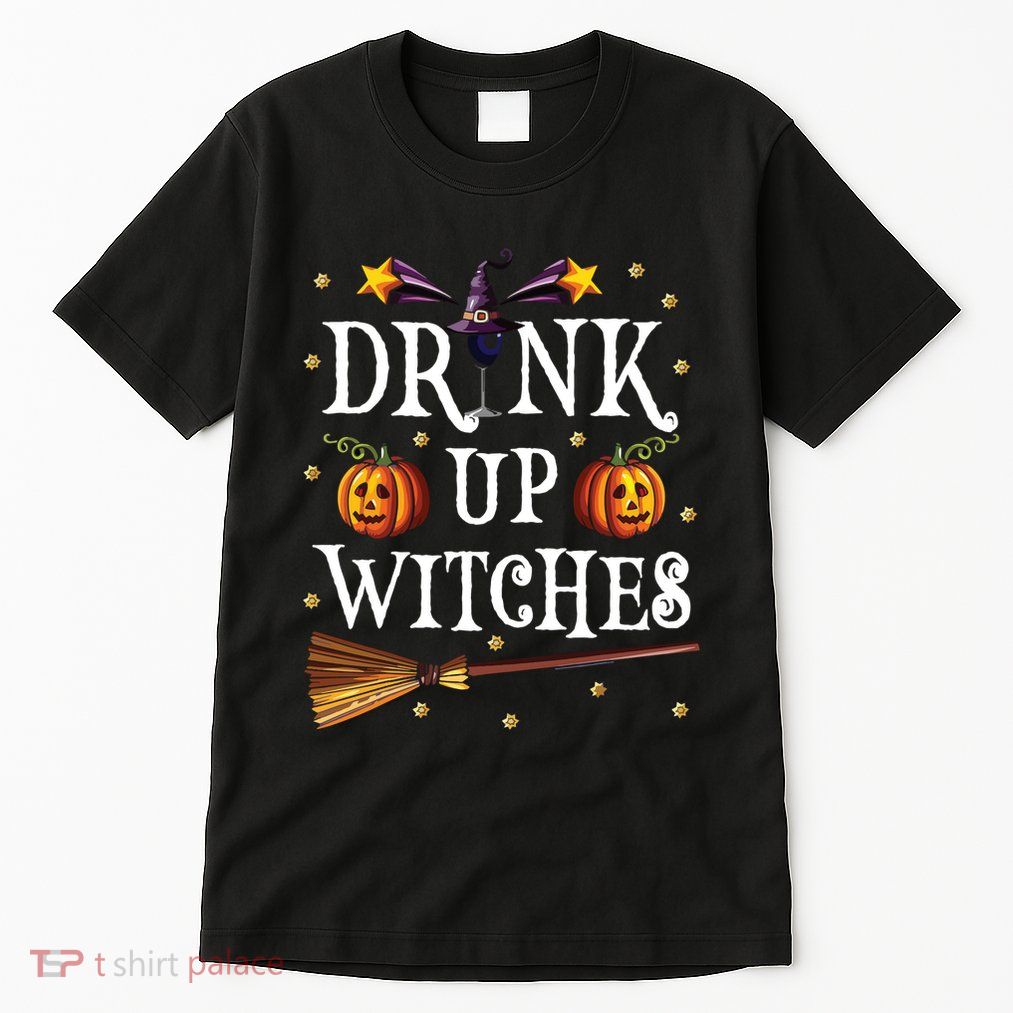 Drink Up Witches Wine Party Halloween Drinking Tall T-Shirt