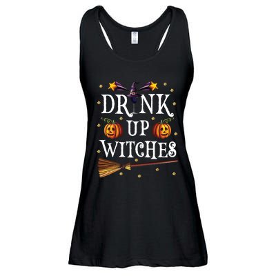 Drink Up Witches Wine Party Halloween Drinking Ladies Essential Flowy Tank