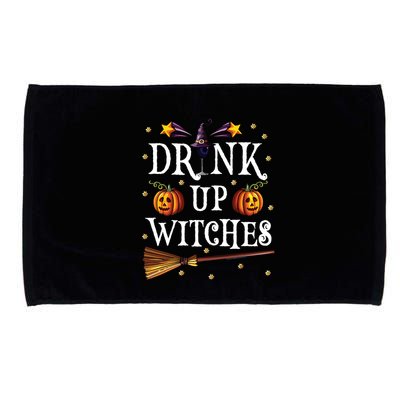 Drink Up Witches Wine Party Halloween Drinking Microfiber Hand Towel