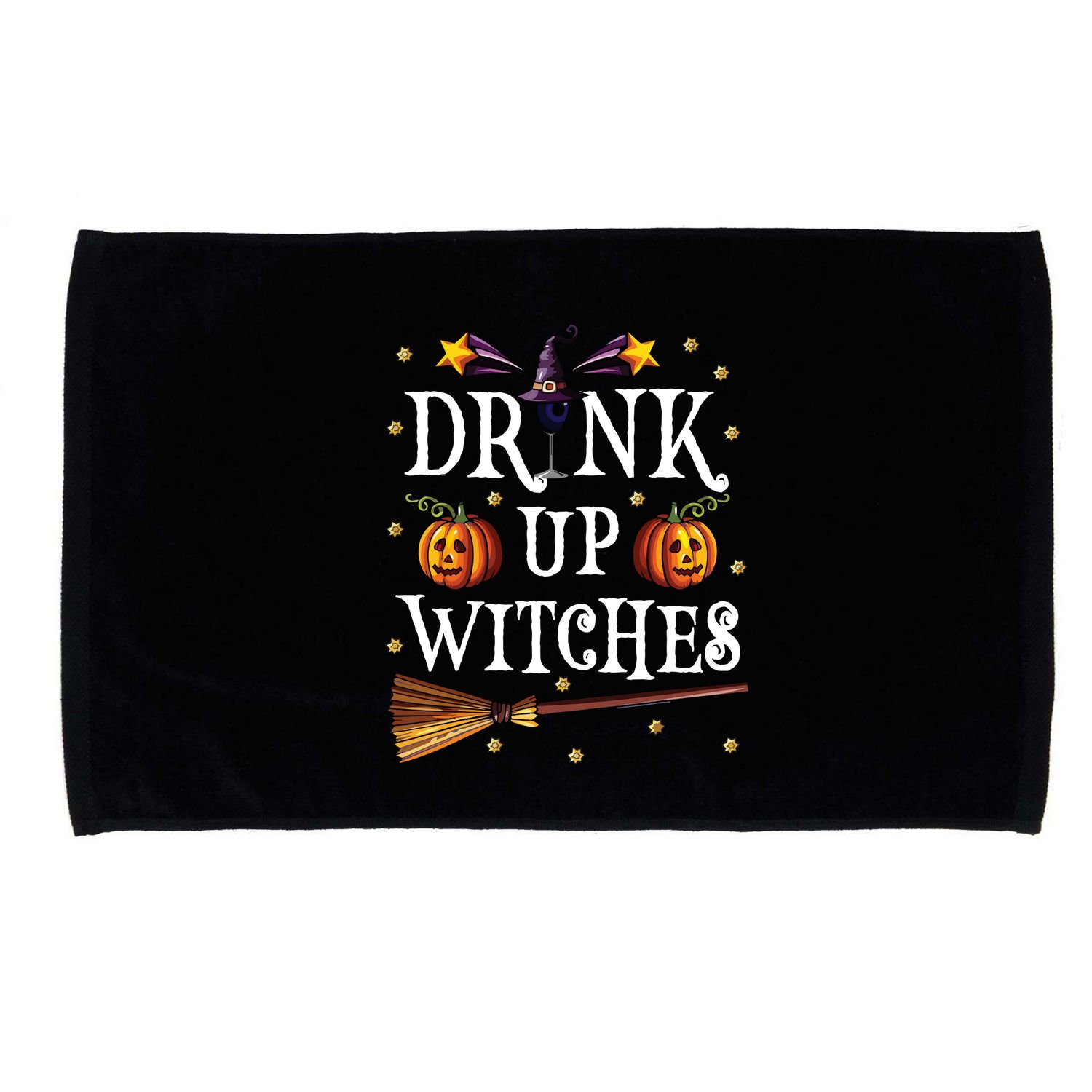 Drink Up Witches Wine Party Halloween Drinking Microfiber Hand Towel
