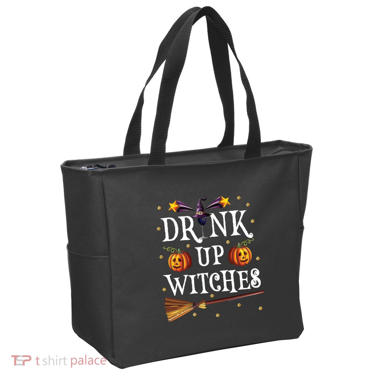 Drink Up Witches Wine Party Halloween Drinking Zip Tote Bag