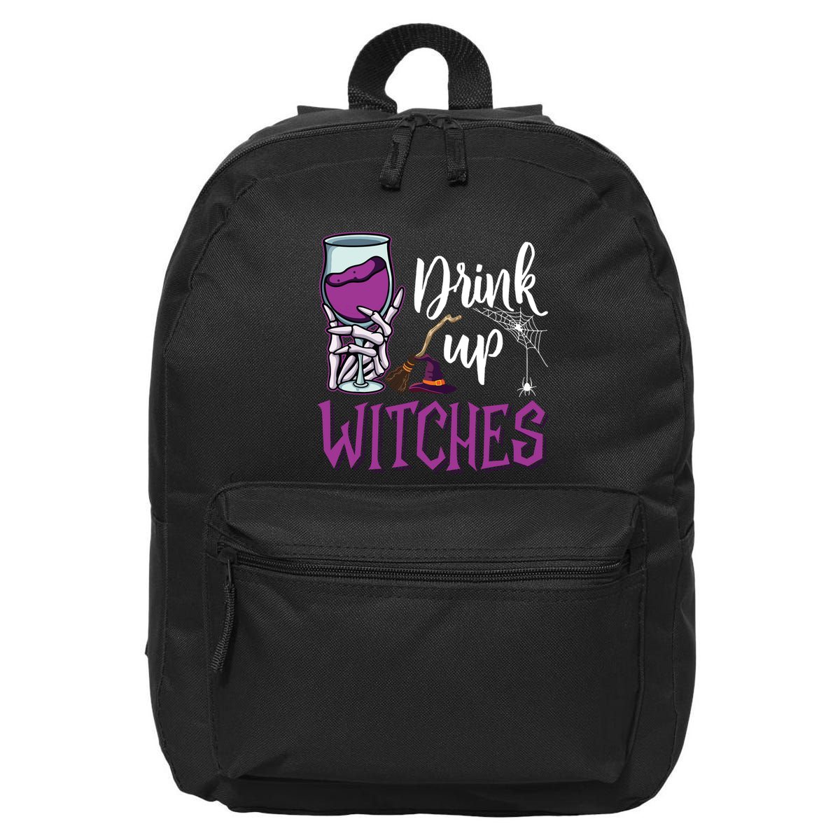 Drink Up Witches Wine Lover Drinking Halloween Costume 16 in Basic Backpack