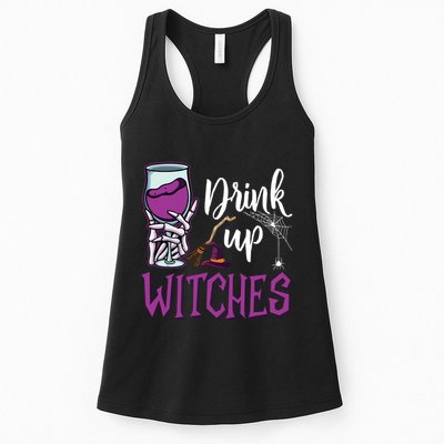 Drink Up Witches Wine Lover Drinking Halloween Costume Womens Tank Top