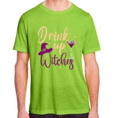 Drink Up Witches Wine Lover Drinking Halloween Adult ChromaSoft Performance T-Shirt