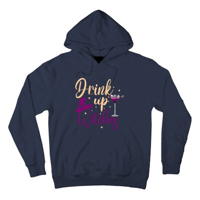 Drink Up Witches Wine Lover Drinking Halloween Hoodie