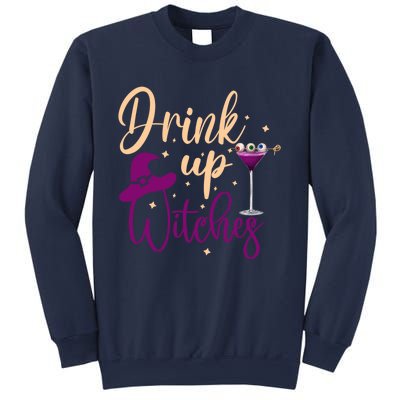 Drink Up Witches Wine Lover Drinking Halloween Sweatshirt