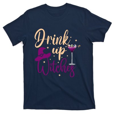 Drink Up Witches Wine Lover Drinking Halloween T-Shirt