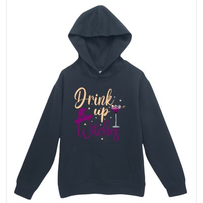 Drink Up Witches Wine Lover Drinking Halloween Urban Pullover Hoodie