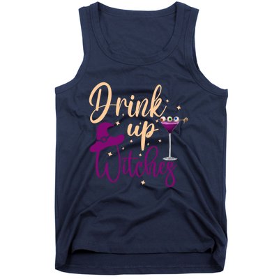 Drink Up Witches Wine Lover Drinking Halloween Tank Top