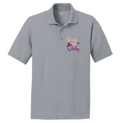 Drink Up Witches Wine Lover Drinking Halloween PosiCharge RacerMesh Polo