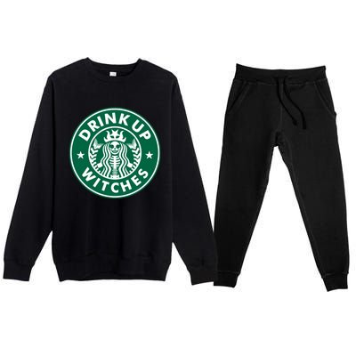 Drink Up Witches Premium Crewneck Sweatsuit Set