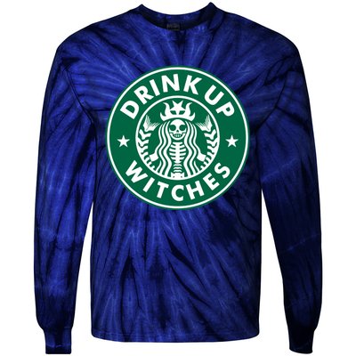 Drink Up Witches Tie-Dye Long Sleeve Shirt