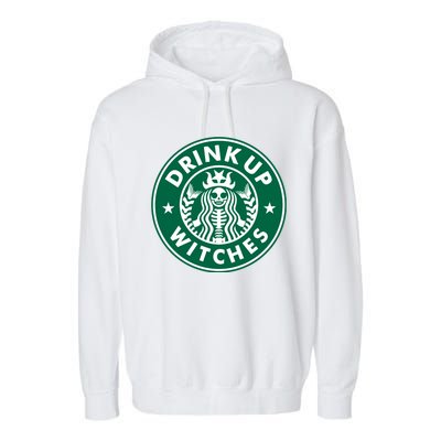 Drink Up Witches Garment-Dyed Fleece Hoodie