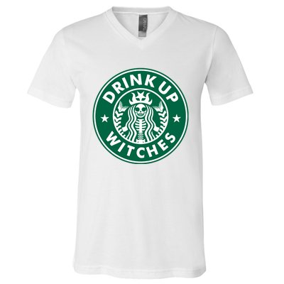 Drink Up Witches V-Neck T-Shirt