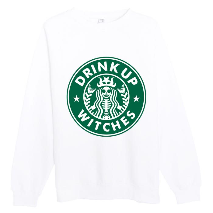 Drink Up Witches Premium Crewneck Sweatshirt