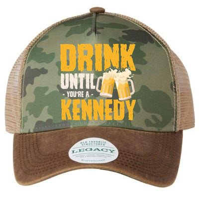 Drink Until Youre A Kennedy Legacy Tie Dye Trucker Hat