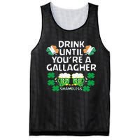 Drink Until You're A Gallagher Shameless St Patrick's Mesh Reversible Basketball Jersey Tank