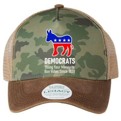 Democrats Using Your Money To Buy Votes Since 1828 Legacy Tie Dye Trucker Hat